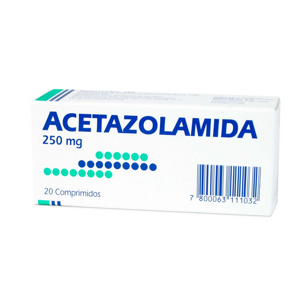 Acetazolamida 250 mg x 20 comprimidos