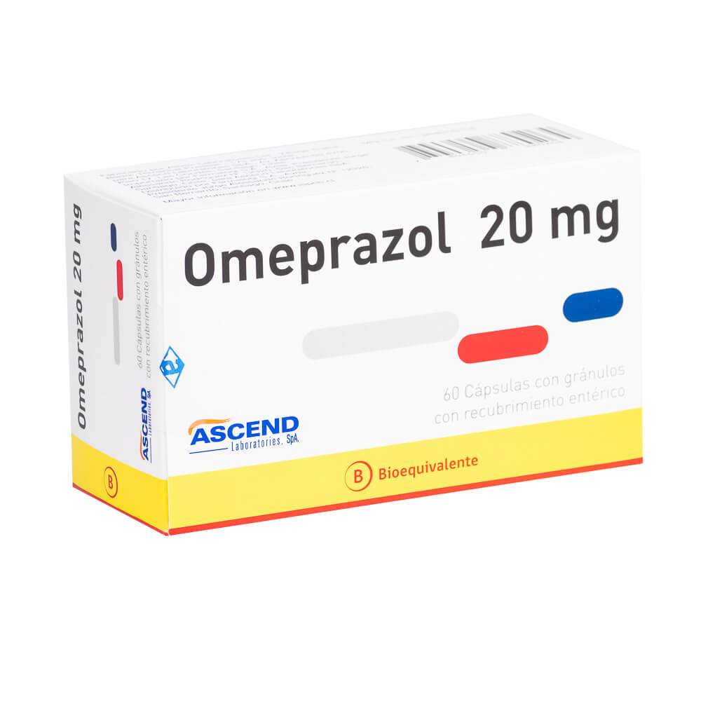 Omeprazol Cápsulas con gránulos con Recubrimiento Entérico 20mg