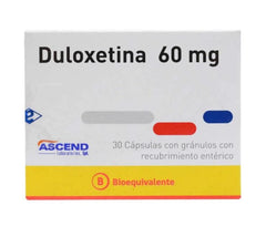 Duloxetina Cápsulas con gránulos con recubrimiento entérico 60mg