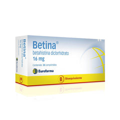 Betina Comprimidos 16mg