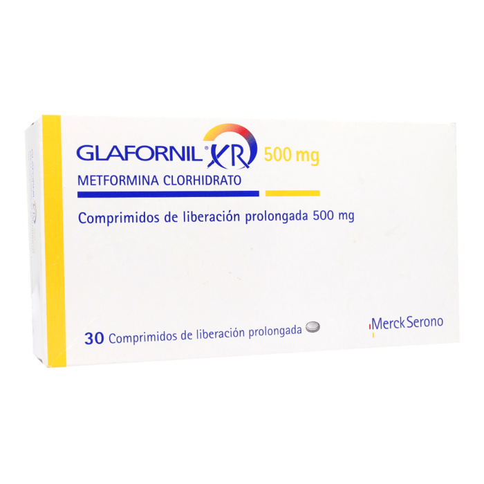 Glafornil XR Comprimidos Recubiertos de Liberación Prolongada 500mg