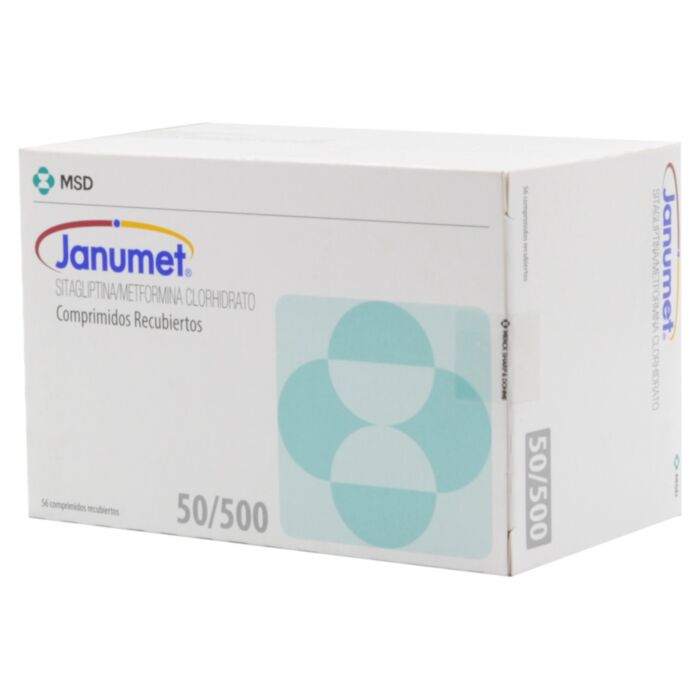 Janumet 50/500 - 56 Comprimidos Recubiertos