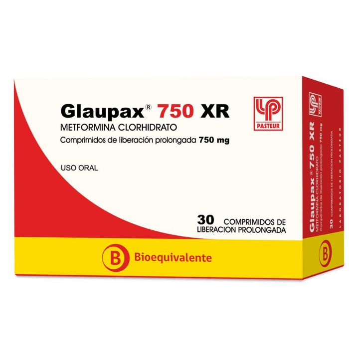 Glaupax XR Comprimidos de Liberación Prolongada 750mg
