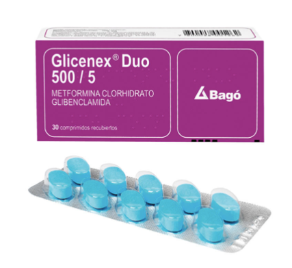 Glicenex Duo Comprimidos Recubiertos 500/5