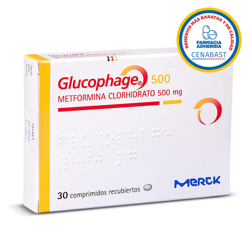 Glucophage Comprimidos Recubiertos 500mg Producto Cenabast