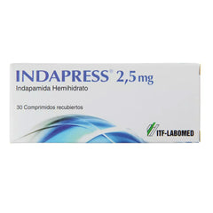 Indapress Comprimidos Recubiertos 2,5mg