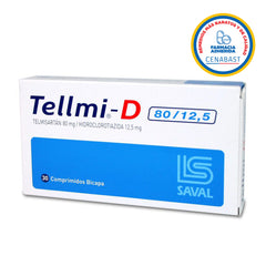 Tellmi-D Comprimidos 80/12,5 Producto Cenabast