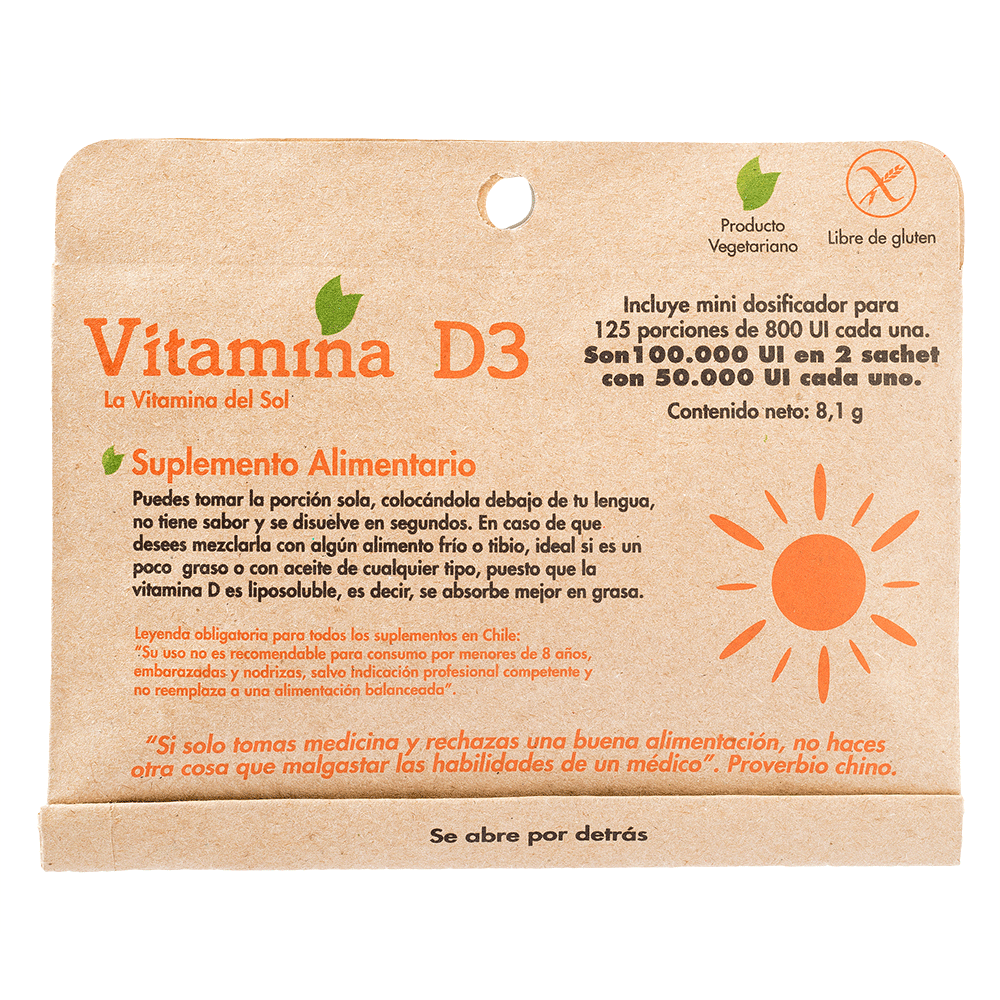 Vitamina D3 Sobre en Polvo