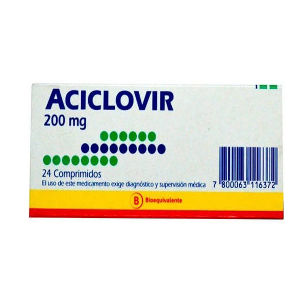 Aciclovir 200 mg x 24 comprimidos
