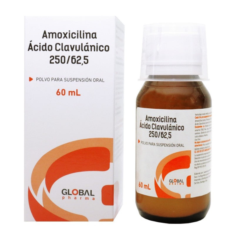 Amoxicilina/Ácido Clavulánico Suspensión Oral 250/62,5mg