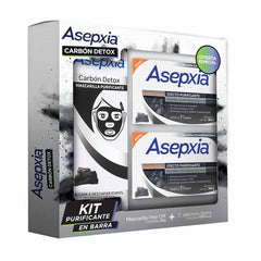 Asepxia Pack Mascarilla Purificante + Jabones Detox Carbón