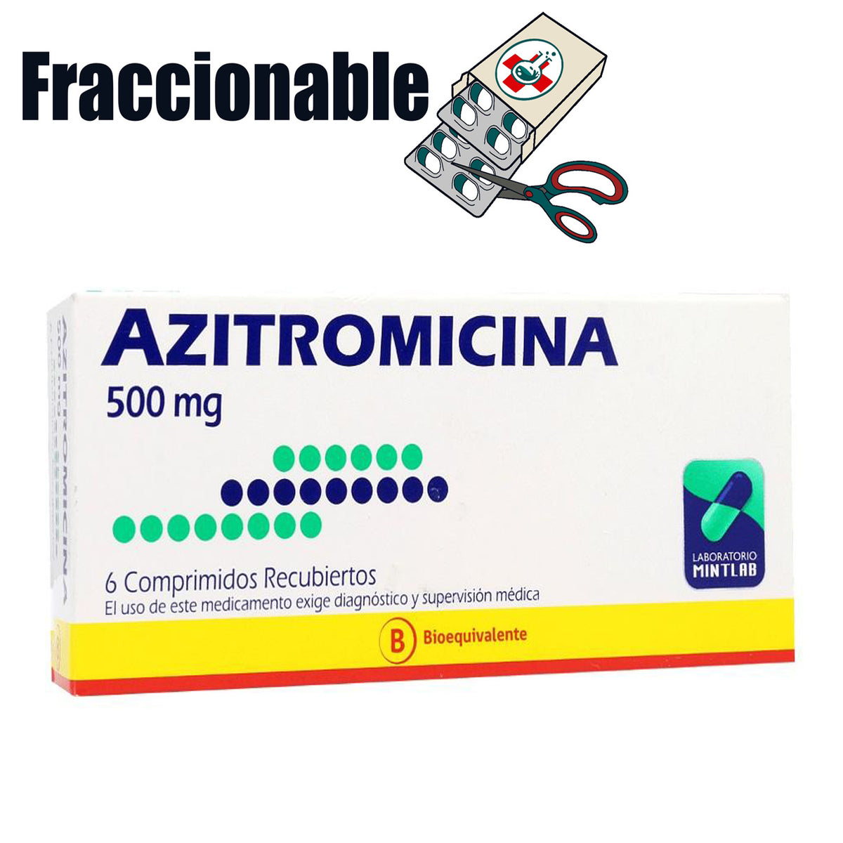 Azitromicina 500mg x 1 Comprimido Recubierto