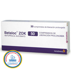 Betaloc Zok Comprimidos de Liberación Prolongada 50mg Producto Cenabast