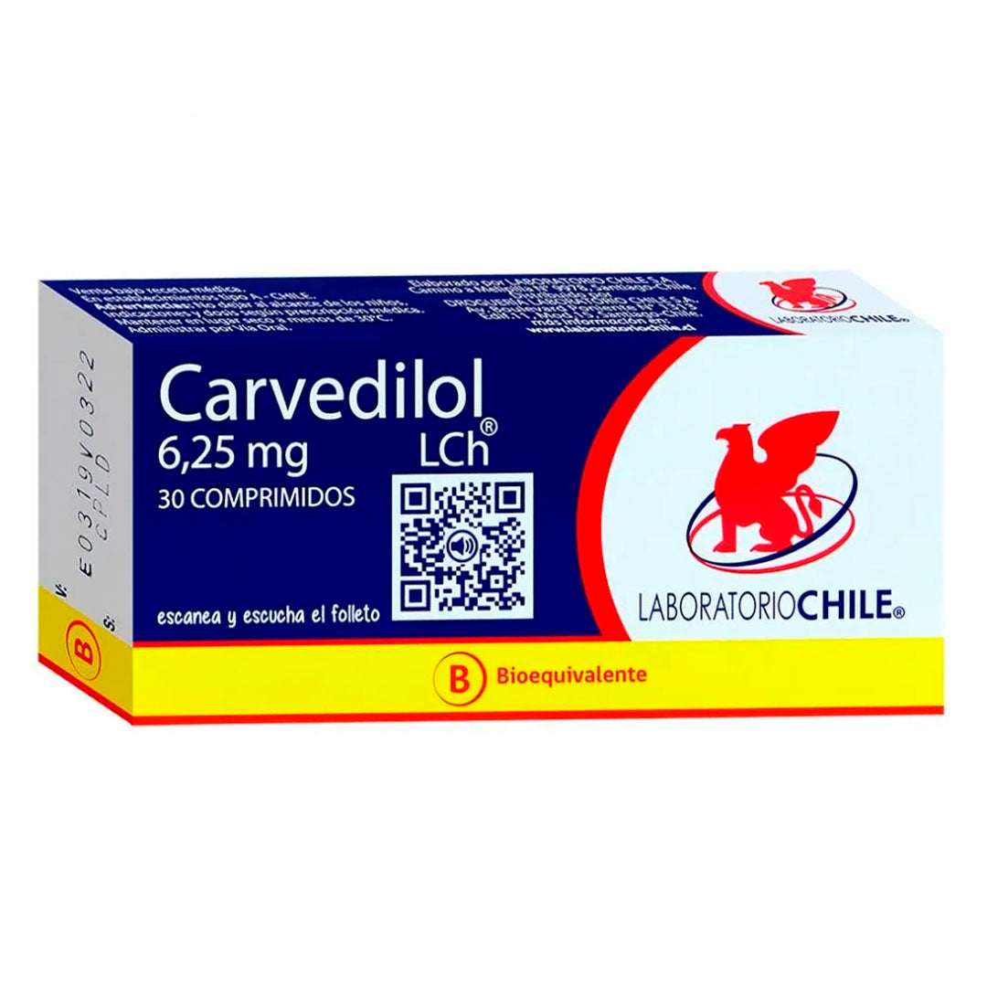 Carvedilol Comprimidos 6,25mg