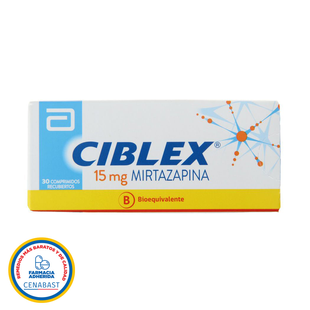 Ciblex Comprimidos Recubiertos 15mg Producto Cenabast