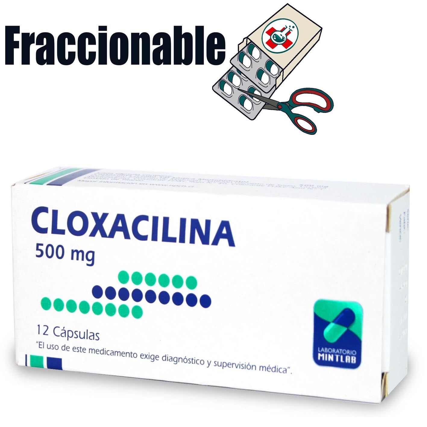 Cloxacilina 500mg x 3 Cápsulas