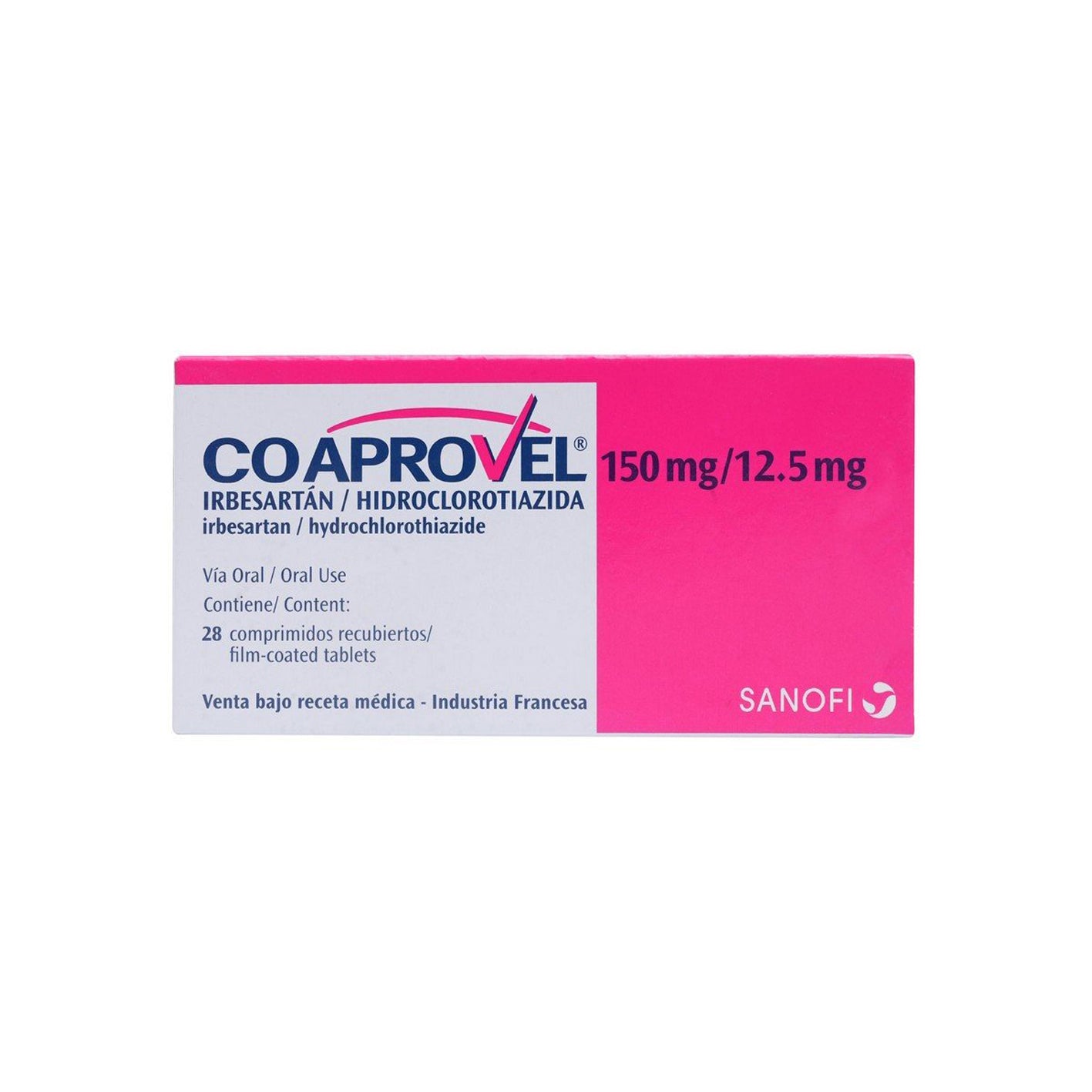 Coaprovel Comprimidos Recubiertos 150mg/12.5mg