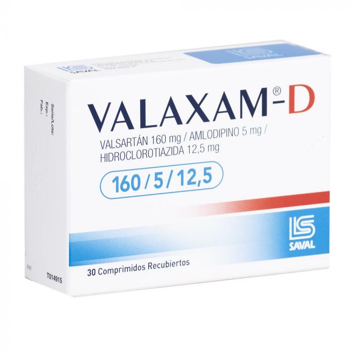 Valaxam-D Comprimidos Recubiertos 160/5/12,5