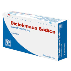 Diclofenaco Sódico Supositorios 50mg