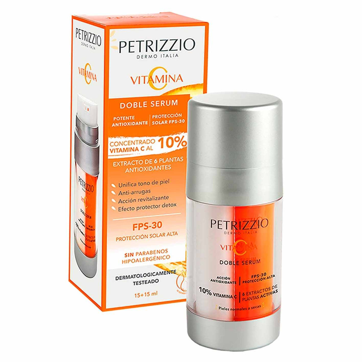 Petrizzio Doble Serum Vitamina C FPS 30