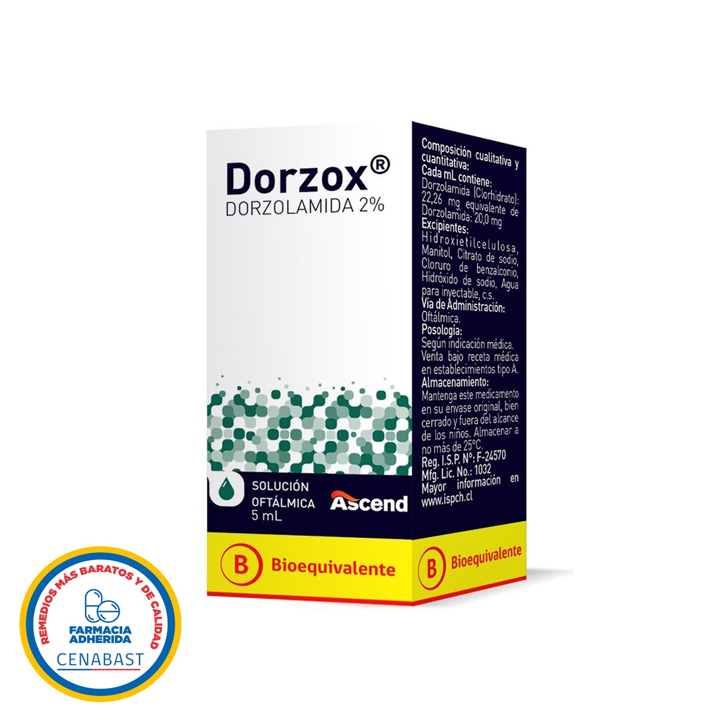Dorzox Solución Oftálmica 2% Producto Cenabast