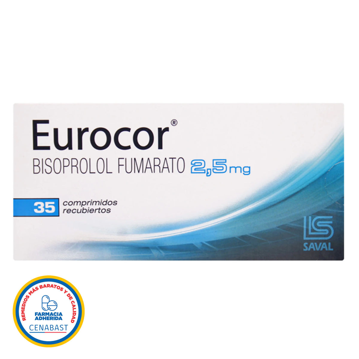 Eurocor Comprimidos Recubiertos 2,5mg Producto Cenabast