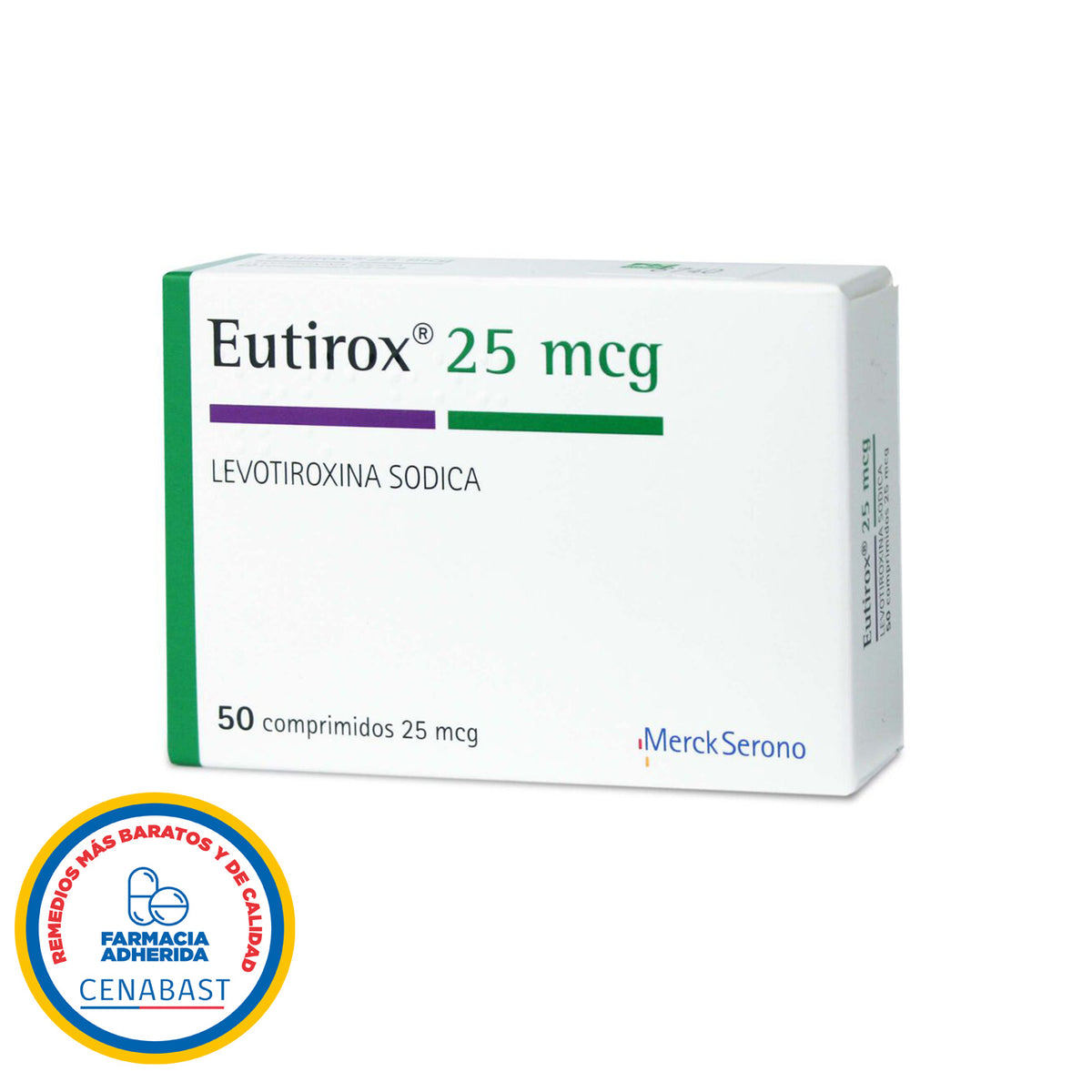 Eutirox Comprimidos Recubiertos 25mcg Producto Cenabast