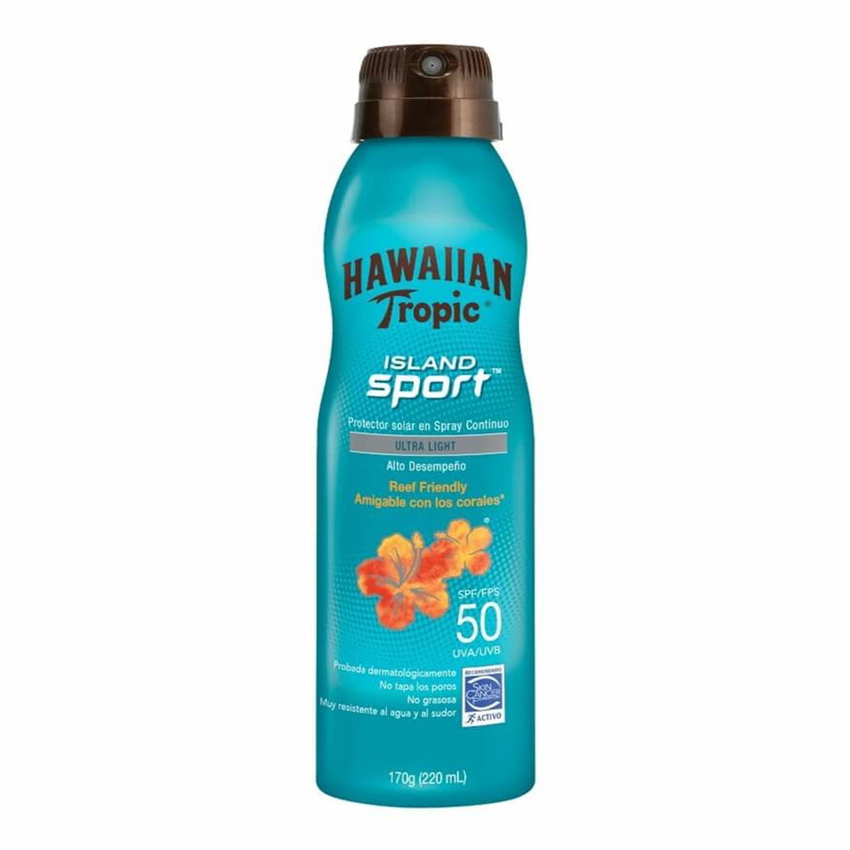Hawaiian Tropic Protector Solar Spray Island Sport FPS 50