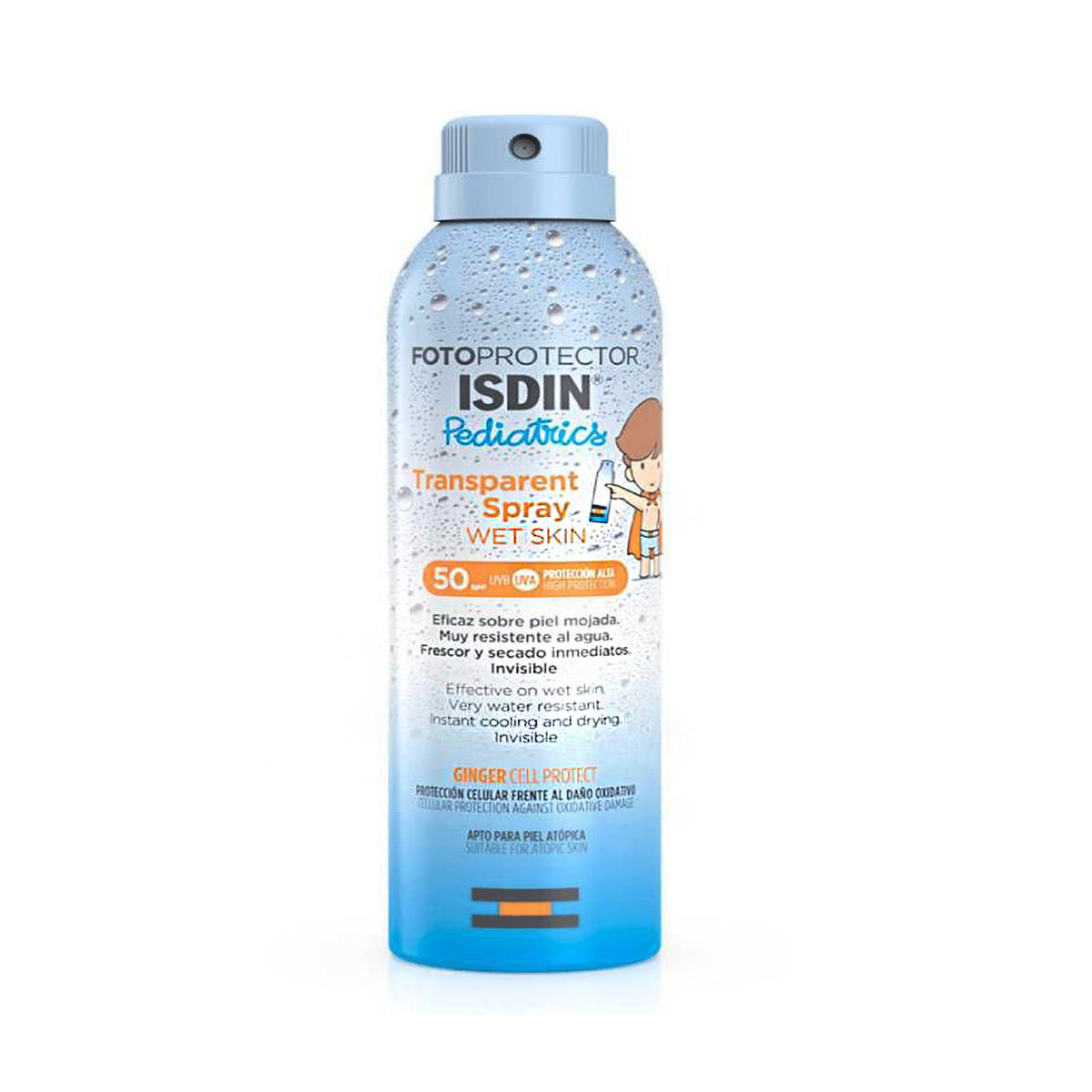 Isdin Fotoprotector Transparent Spray Wet Skin Pediatrics FPS 50