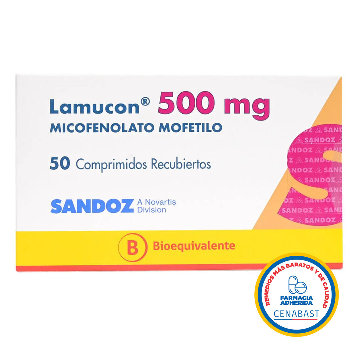 Lamucon Comprimidos Recubiertos 500mg Prodcuto Cenabast
