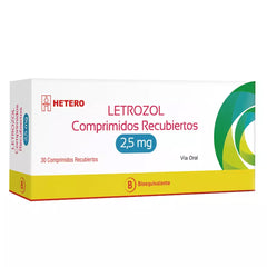 Letrozol Comprimidos Recubiertos 2,5mg