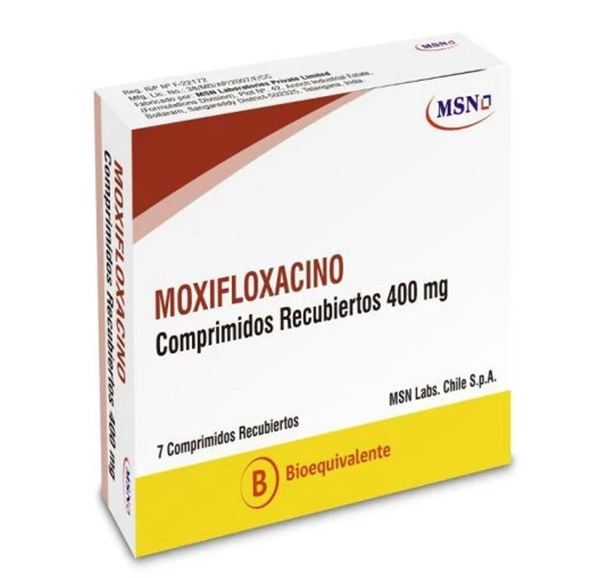 Moxifloxacino Comprimidos Recubiertos 400mg