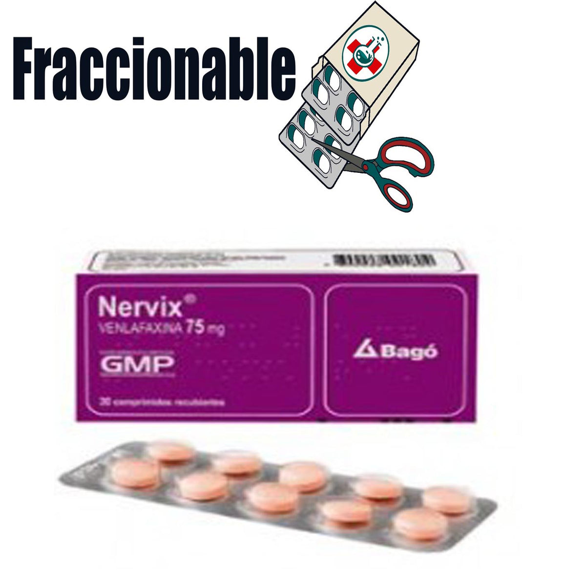Nervix 75mg x 1 Comprimido