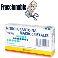Nitrofurantoina 100mg x 1 Cápsula