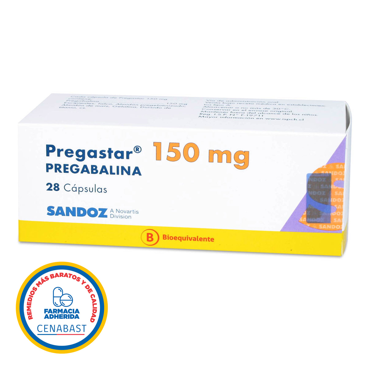 Pregastar Cápsulas 150mg Producto Cenabast