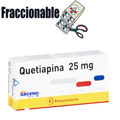 Quetiapina 25mg x 10 Comprimidos Recubiertos