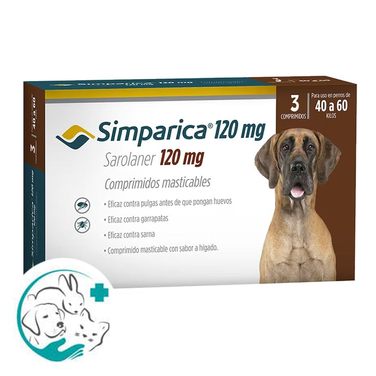 Simparica Antiparasitario para Perros 120mg