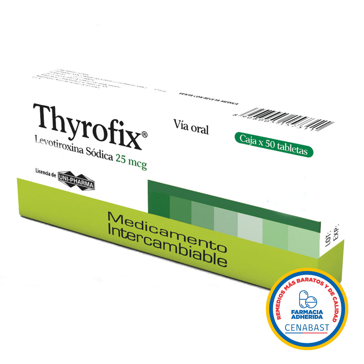 Thyrofix Comprimidos 25mcg Producto Cenabast