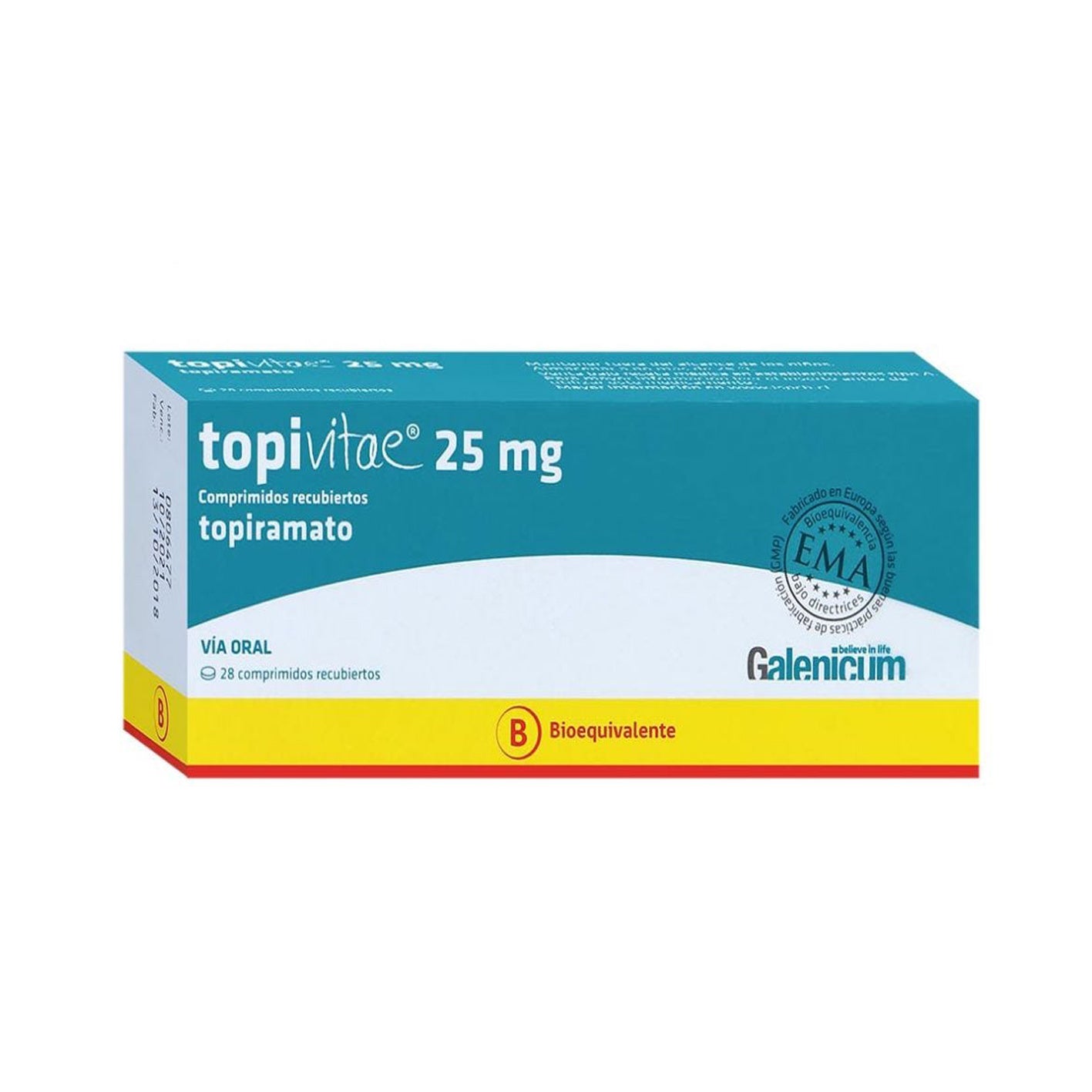 Topivitae Comprimidos Recubiertos 25mg