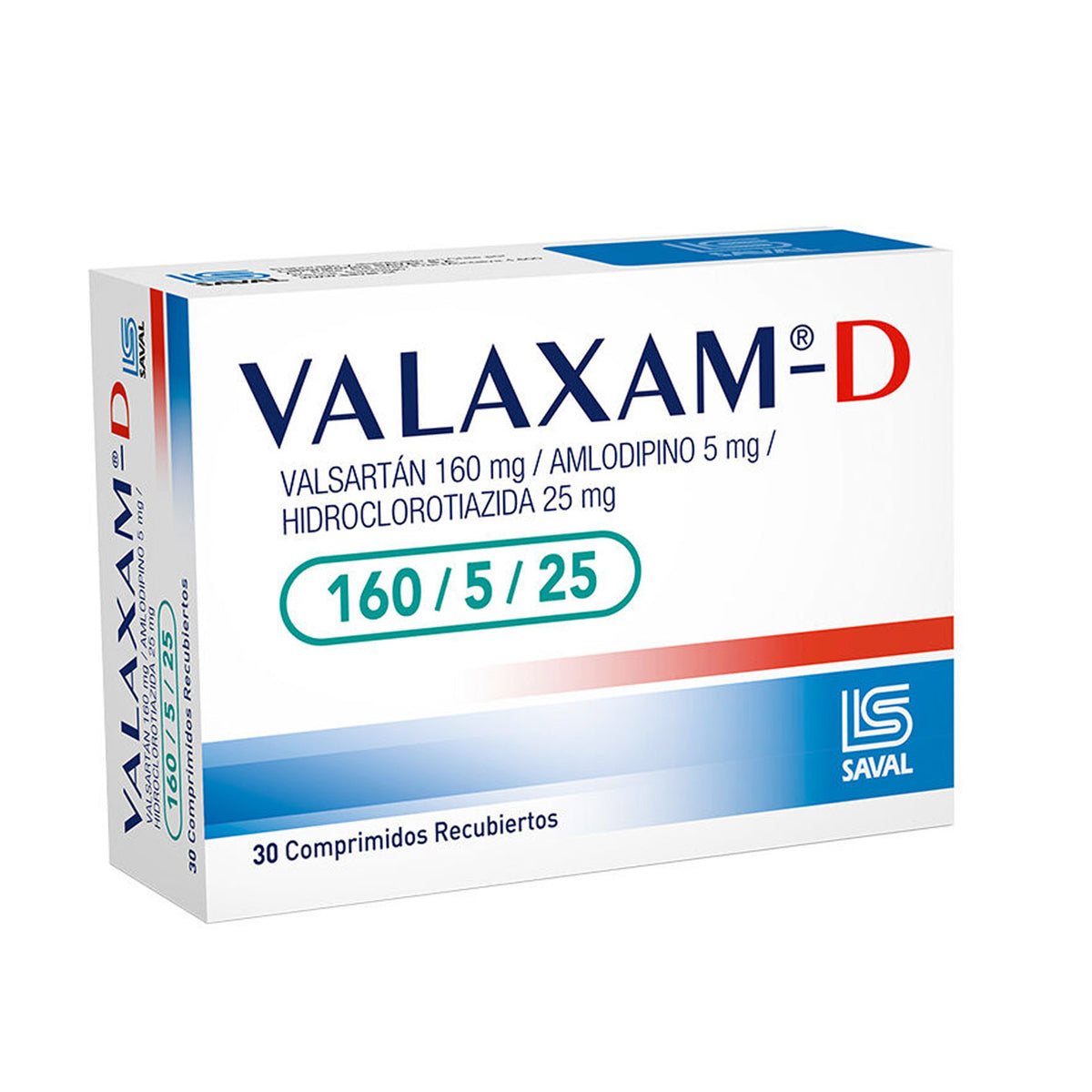 Valaxam-D Comprimidos Recubiertos 160/5/25