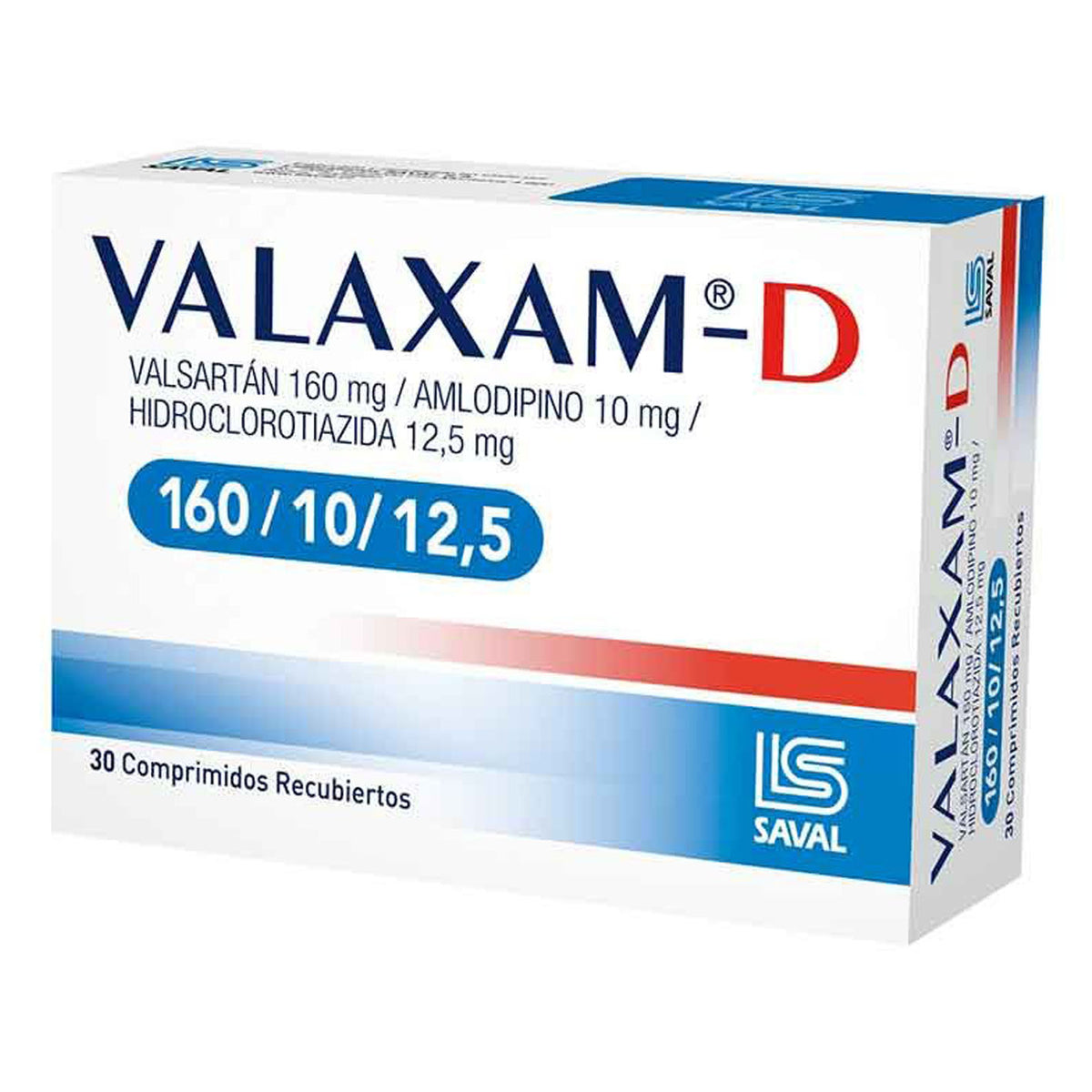 Valaxam-D Comprimidos Recubiertos 160/10/12,5