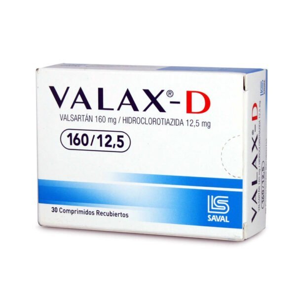 Valax-D Comprimidos Recubiertos 160/12,5