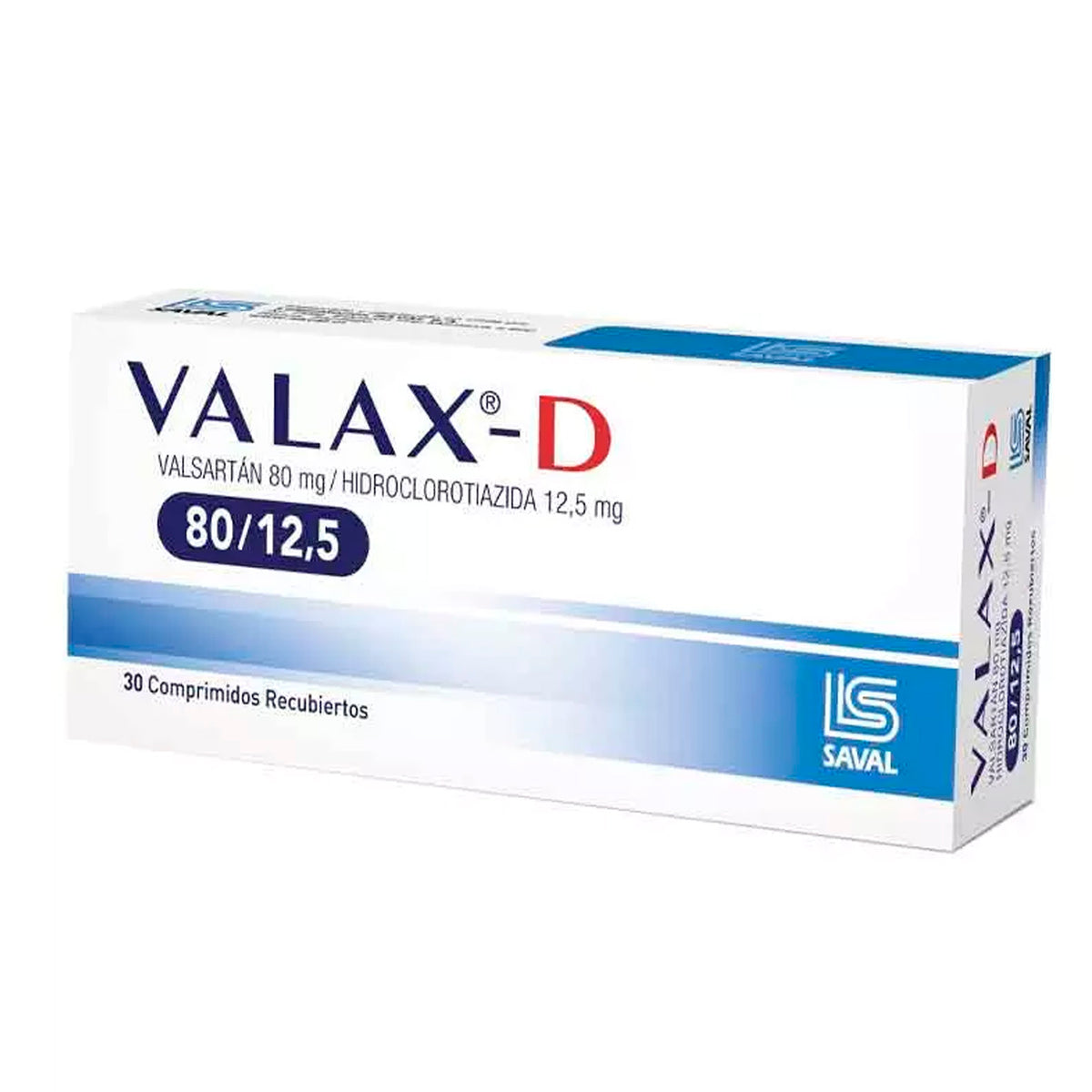 Valax-D Comprimidos Recubiertos 80/12,5