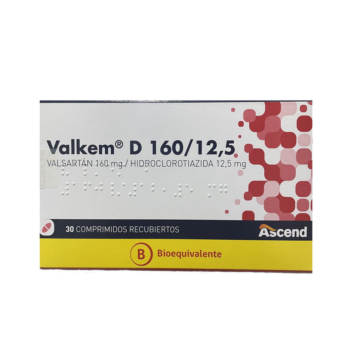 Valkem-D Comprimidos Recubiertos 160/12,5