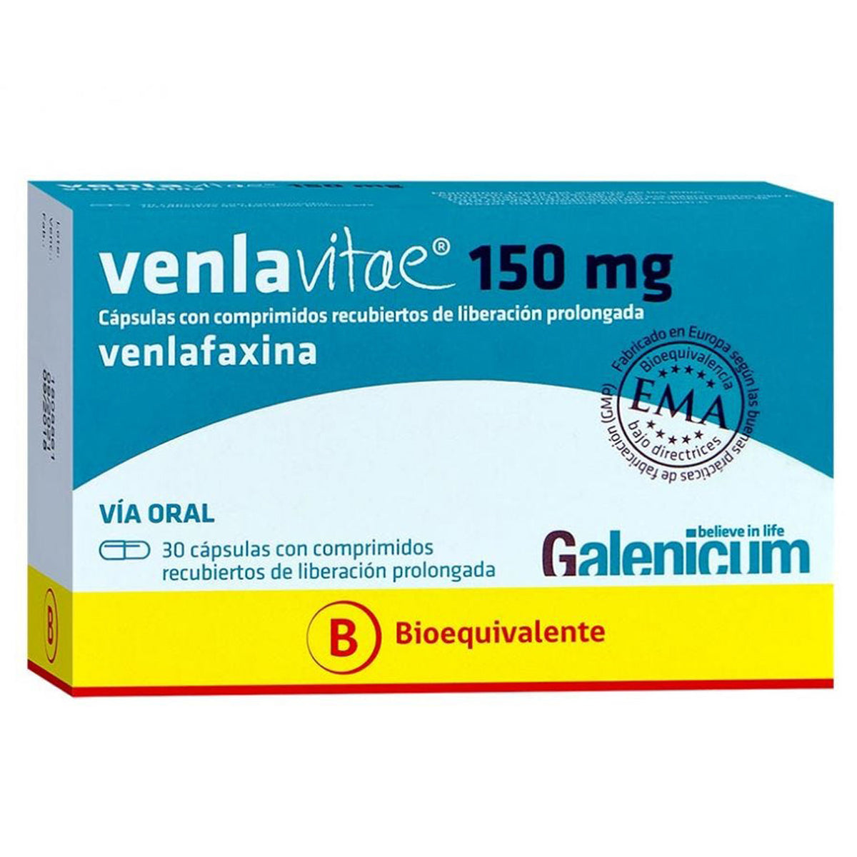 Venlavitae Cápsulas con Comprimidos Recubiertos de Liberación Prolongada 150mg
