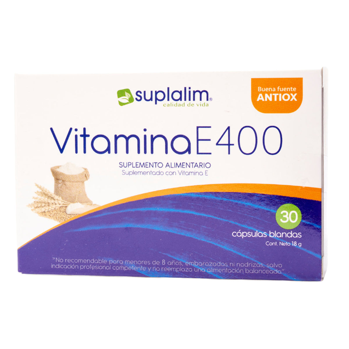 Vitamina E 400UI Cápsulas Blandas